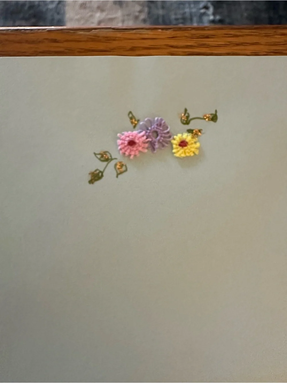 1 set of Vintage hand painted and crafted stationery set with 12 unique designs